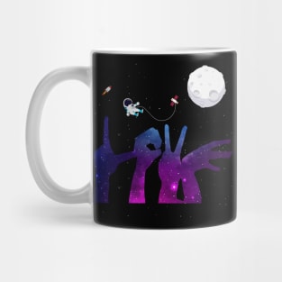 Love space galaxy valentine day gift idea Mug